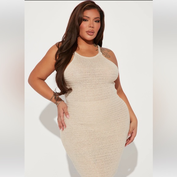 Fashion Nova - Bahamas Mama Crochet Mini Dress - 1X - Picture 3 of 3